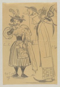 Lovis Corinth og Carl Strathmann av Lovis Corinth