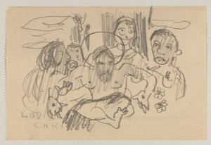 Lovis Corinth og Carl Strathmann av Lovis Corinth