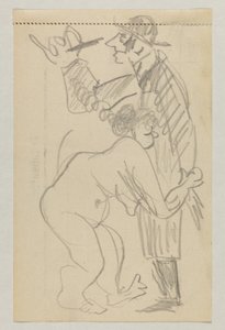 Lovis Corinth og Carl Strathmann av Lovis Corinth