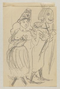 Lovis Corinth og Carl Strathmann av Lovis Corinth