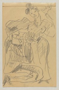 Lovis Corinth og Carl Strathmann av Lovis Corinth