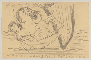 Lovis Corinth til Carl Strathmann: postkort, poststemplet 18. juli 1903 av Lovis Corinth