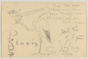 Lovis Corinth til Carl Strathmann: postkort, poststemplet 20. september 1906 av Lovis Corinth