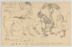 Lovis Corinth til Carl Strathmann: postkort, poststemplet 21. juli 1905 av Lovis Corinth