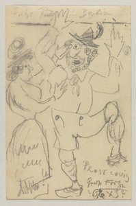 Lovis Corinth til Carl Strathmann: postkort, poststemplet 25. februar 1904 av Lovis Corinth
