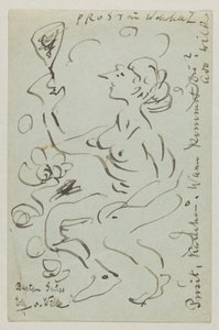 Lovis Corinth til Carl Strathmann: postkort, poststemplet 25. mars 1906 av Lovis Corinth