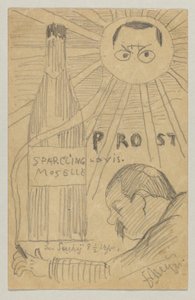 Lovis Corinth til Carl Strathmann: postkort, poststemplet 26. desember 1897 av Lovis Corinth
