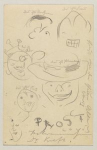 Lovis Corinth til Carl Strathmann: postkort, poststemplet 27. mars 1905 av Lovis Corinth