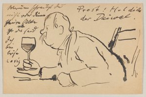 Lovis Corinth til Carl Strathmann: postkort, poststemplet 2. september 1902 av Lovis Corinth