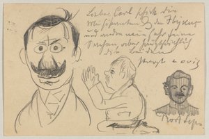 Lovis Corinth til Carl Strathmann: postkort, poststemplet 30. januar 1903 av Lovis Corinth