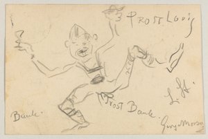 Lovis Corinth til Carl Strathmann: postkort, poststemplet 6. november 1906 av Lovis Corinth