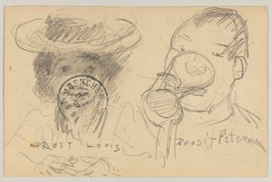 Lovis Corinth til Carl Strathmann: postkort, poststempel på forsiden 17. desember 1902 av Lovis Corinth