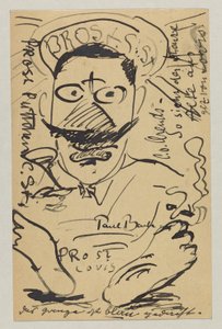 Lovis Corinth til Elly Strathmann: postkort, poststemplet 23. februar av Lovis Corinth