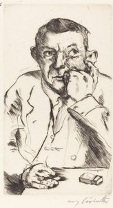 Portrett av en mann som røyker av Lovis Corinth