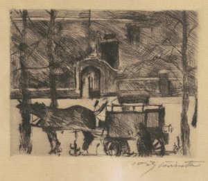 Melkevogn Melkevogn, 1916. av Lovis Corinth
