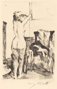 Modellstudie (Studie av en modell) av Lovis Corinth