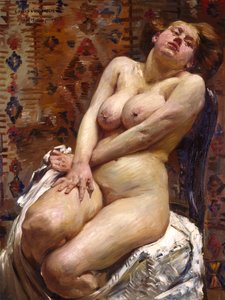 Nana, naken kvinne av Lovis Corinth