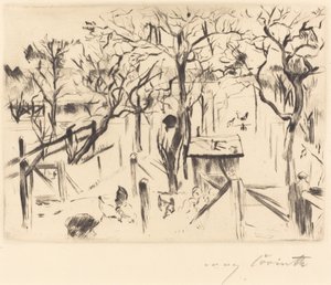 Frukthage i høstens frukthage høsten 1912. av Lovis Corinth