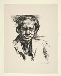 Portrett av Arno Holz av Lovis Corinth
