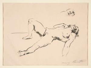 Liggende naken av Lovis Corinth
