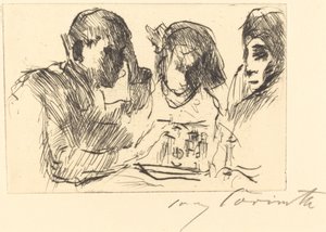 Sjakkspill (sjakkspillere) av Lovis Corinth