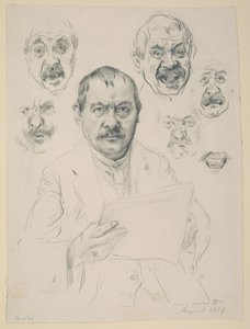 Studier til et selvportrett av Lovis Corinth