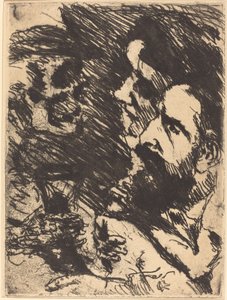 Tod bei Strucks Death Visits the Strucks, 1921 publisert 1922. av Lovis Corinth