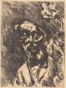 Tod und Greis Death and the Old Man, 1921 utgitt 1922. av Lovis Corinth