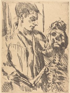Tod und Jüngling Death and the Young Man, 1921 utgitt 1922. av Lovis Corinth