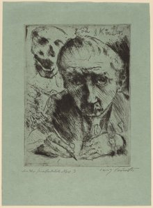 Døden og kunstneren av Lovis Corinth