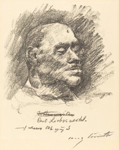 Liebknechts dødsmaske av Lovis Corinth
