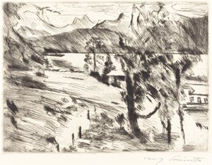 Walchensee landschaft (Walchensee landskap) av Lovis Corinth