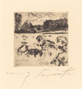 Beitesau Beitesau, 1916. av Lovis Corinth