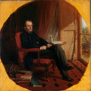 Portrett av den engelske forfatteren Charles Kingsley (1819-1875) Maleri av Lowes Cato Dickinson (1819-1908) 1862 London, National Portrait Gallery av Lowes Cato Dickinson
