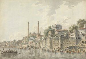 Porten til et gammelt fort, Benares av Lt. John Ritso