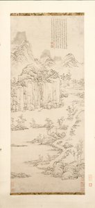 Daoist Retreat i fjell- og bekkelandskap etter Ni Zan [1301-1374], 1567.