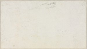 Skisse av en sfinks [?] (verso) av Luc Olivier Merson