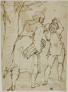 Abraham og Isak av Luca Cambiaso