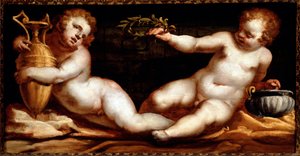 Putti (maleri) av Luca Cambiaso