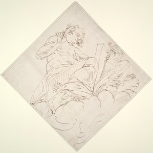 Evangelisten Johannes av Luca Cambiaso