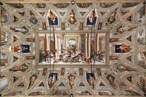 Historien om Ulysses (returen), taket til Salone Cambiaso av Luca Cambiaso