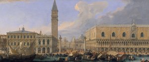 Molo, Venezia, fra Bacino di San Marco, ca. 1709 av Luca Carlevaris