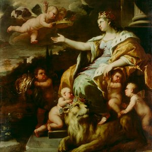 Allegory of Magnanimity, ca. 1670 (olje på lerret) av Luca Giordano