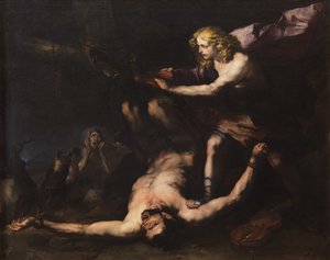 Apollo og Marsyas, ca. 1660. av Luca Giordano