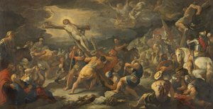 Reisningen av korset av Luca Giordano