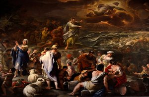 Delte Rødehavet av Luca Giordano