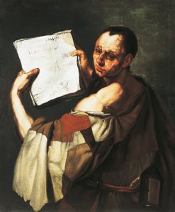 Filosof eller helgen (olje på lerret) av Luca Giordano