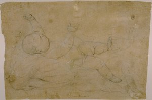 Liggende barn av Luca Giordano