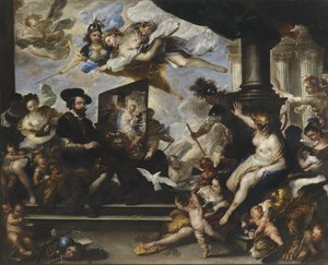 Rubens maler allegorien om fred av Luca Giordano