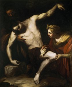 Sankt Sebastian pleiet av den hellige Irene av Luca Giordano